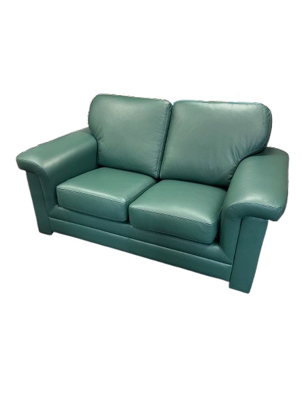 Green Leather Settee Green Leather Settee
