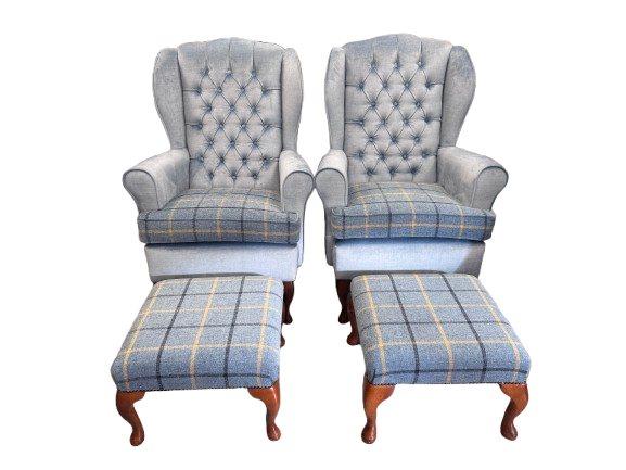 Pattern Matched Armchairs Pattern Matched Armchairs